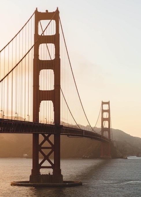 η μεγάλη γέφυρα golden gate bridge στο Σαν Φρανσίσκο