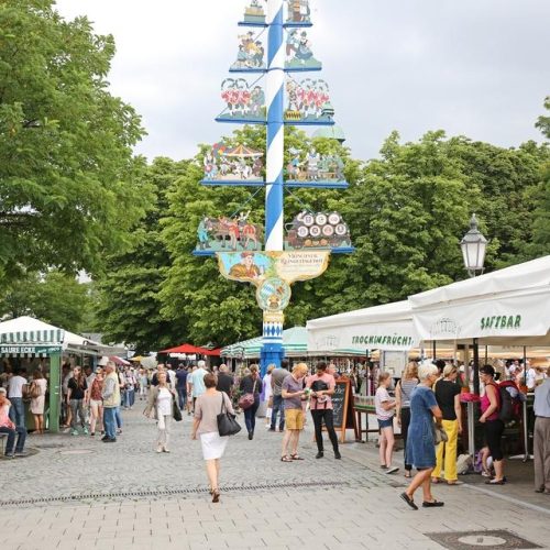 viktualienmarkt-munich η υπαίθρια αγορά στο Μόναχο