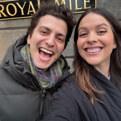ζευγάρι στο royal mile