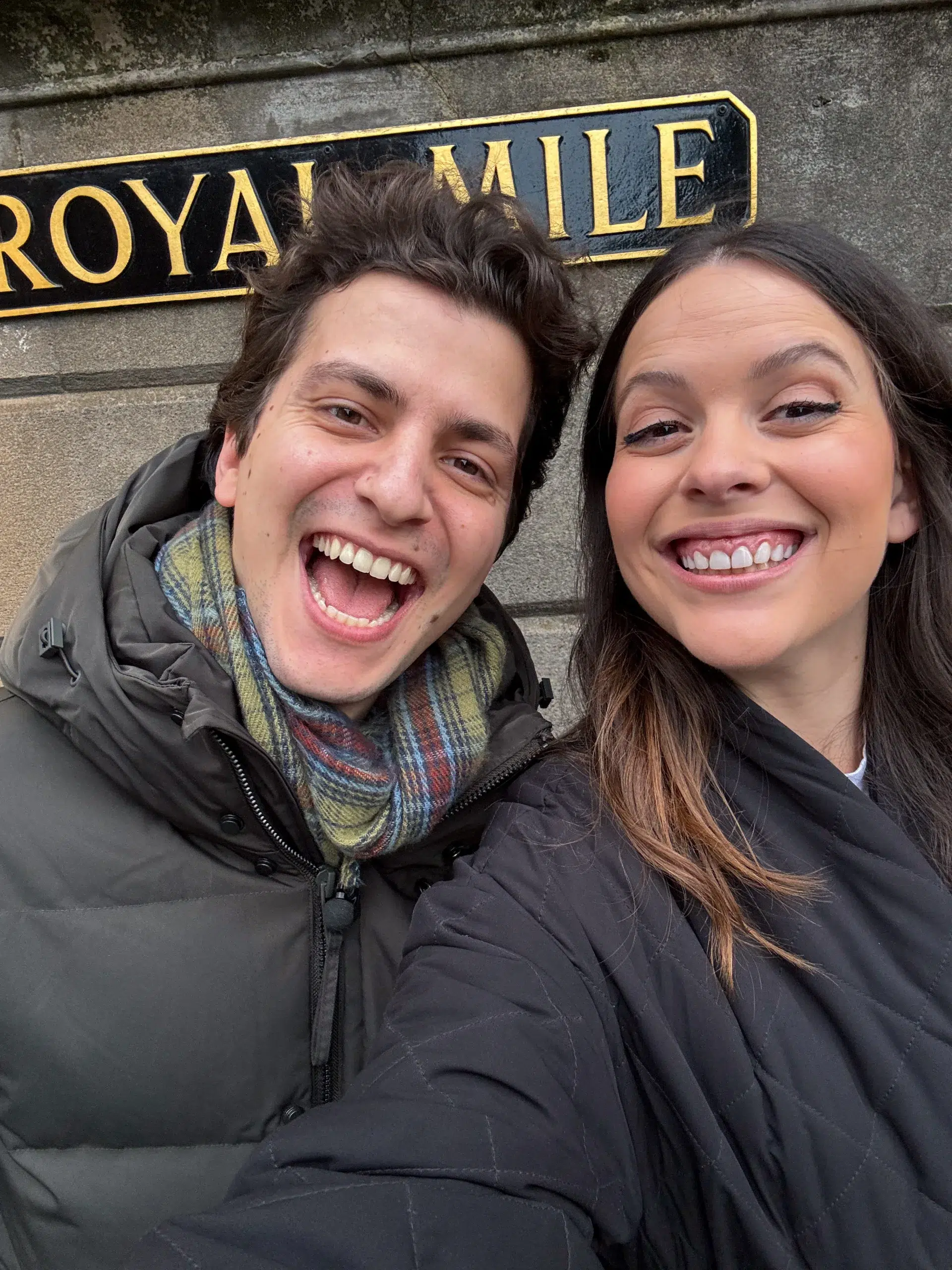 ζευγάρι στο royal mile
